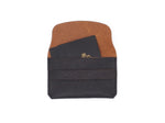 Bodega- Envelope Wallet In Pebbled Black