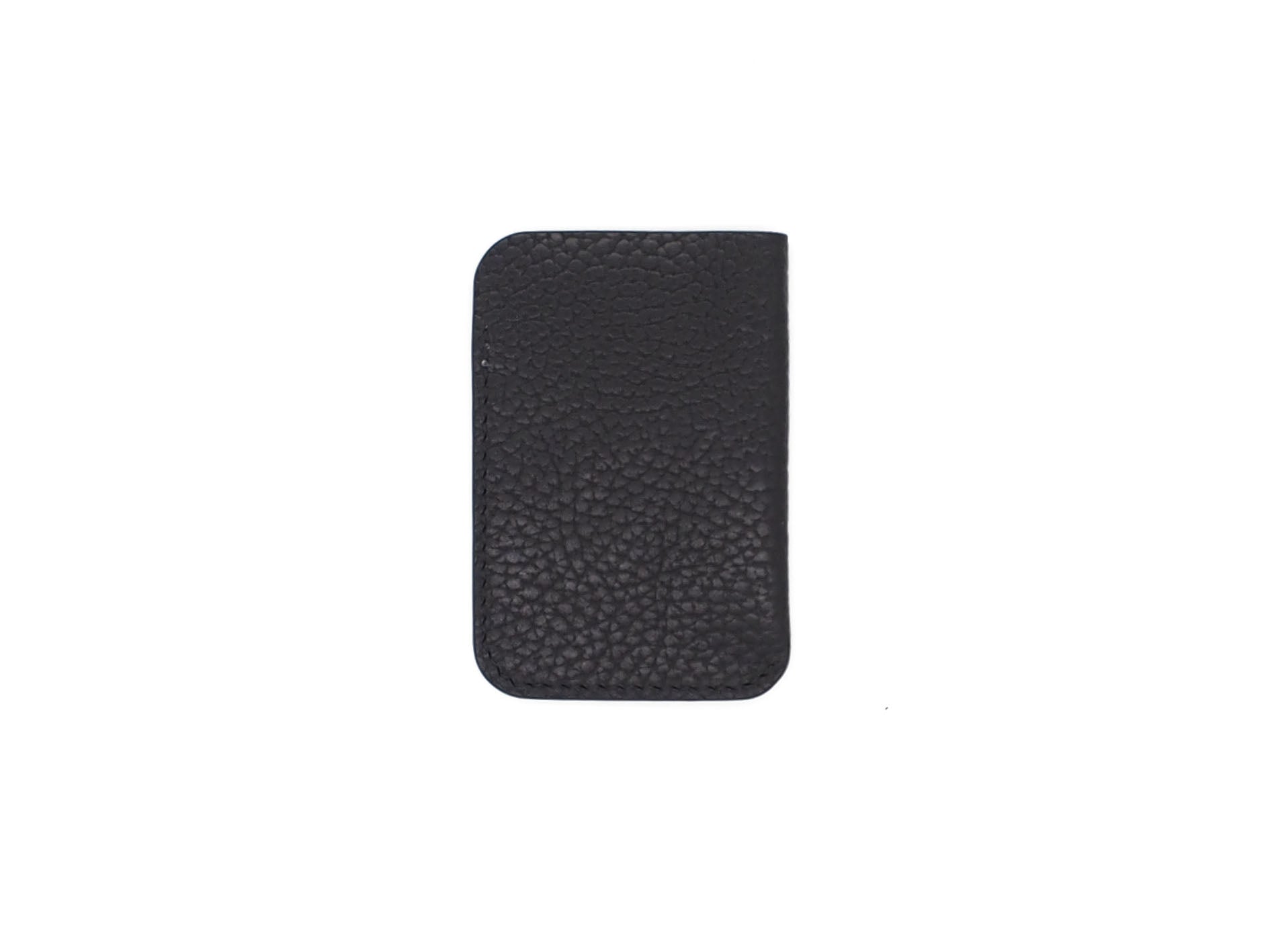Leeway - Card Sleeve in Pebbled Black