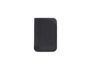 Leeway - Card Sleeve in Pebbled Black