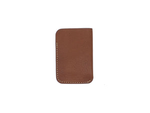 Leeway - Card Sleeve in Pebbled Brown