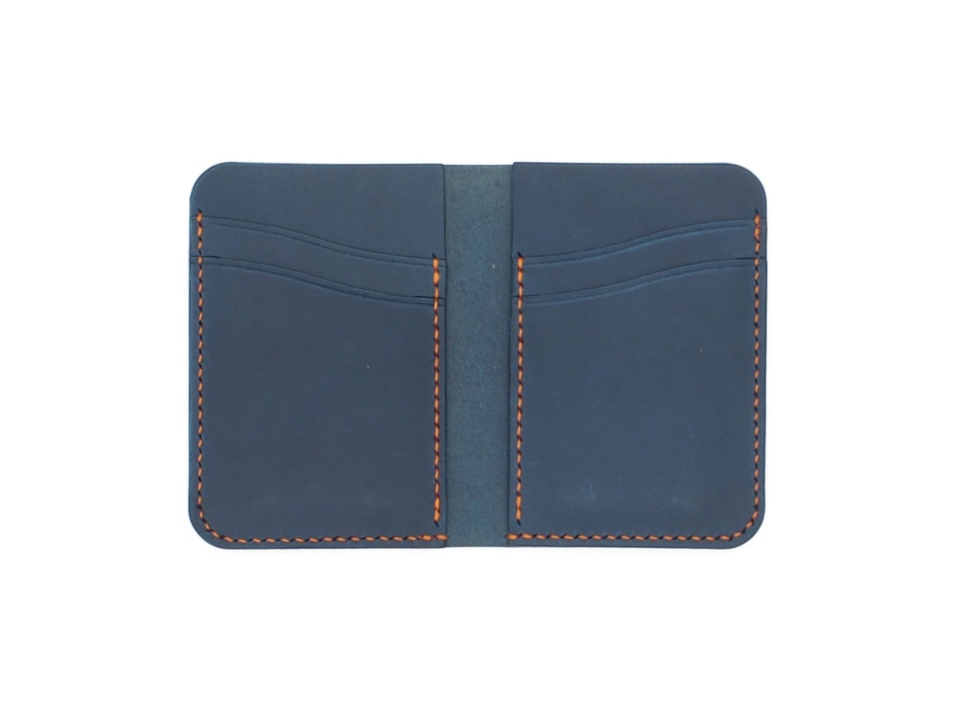 Royale - Compact Bi-fold In Blue Buttero