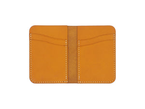 Royale - Compact Bi-fold In Mustard Buttero