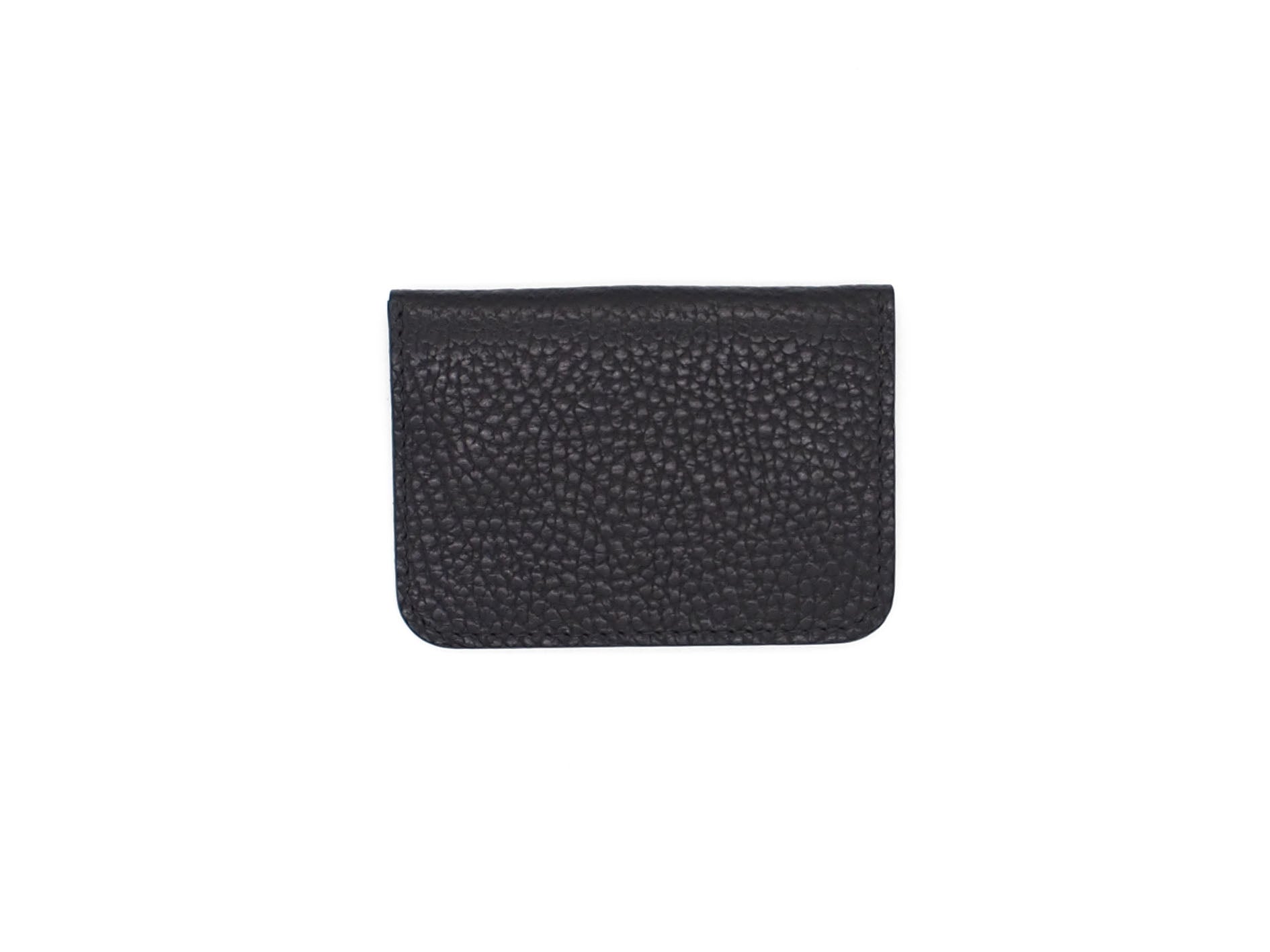Utility Pocket - Snap Pouch Wallet In Pebbled Black