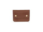 Utility Pocket - Snap Pouch Wallet In Pebbled Brown
