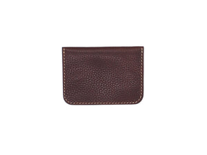 Utility Pocket - Snap Pouch Wallet In Pebbled Burgundy