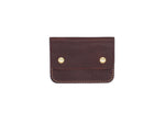 Utility Pocket - Snap Pouch Wallet In Pebbled Burgundy