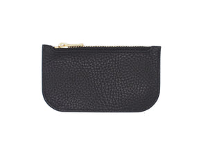 Alice - Zip Wallet In Pebbled Black